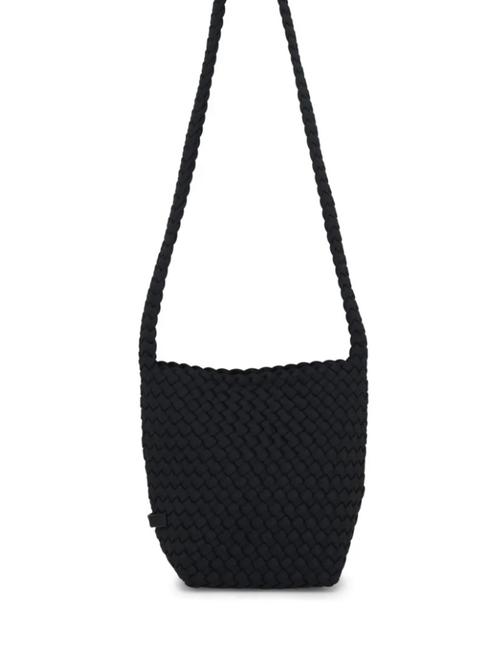 Naghedi Laguna Black Woven Crossbody Bag